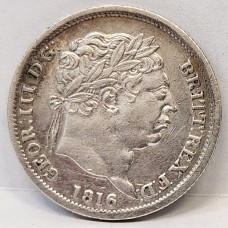 GREAT BRITAIN UK 1816/5 . SHILLING. VARIETY . OVERDATE